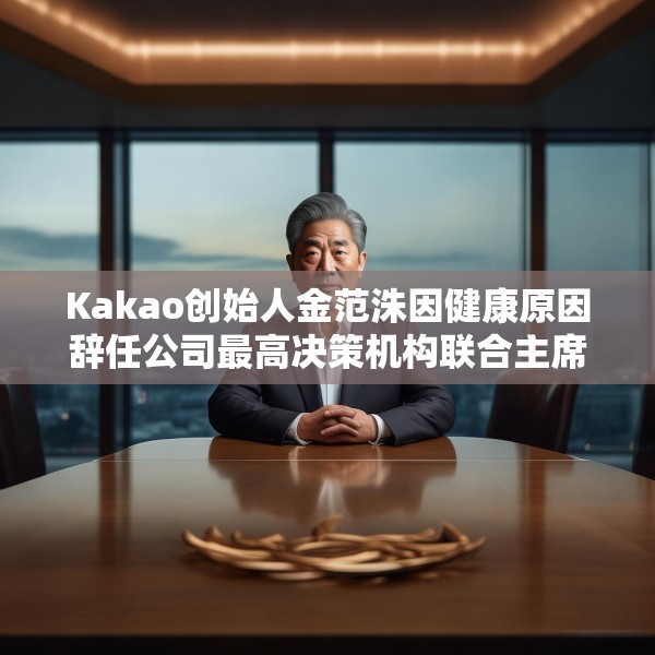 Kakao创始人金范洙因健康原因辞任公司最高决策机构联合主席