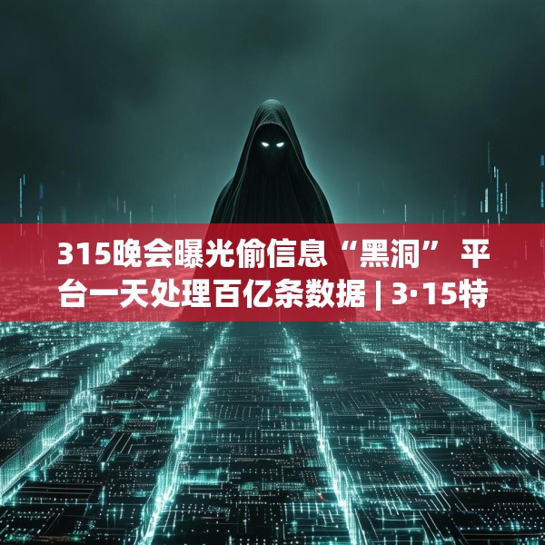 315晚会曝光偷信息“黑洞” 平台一天处理百亿条数据 | 3·15特别报道