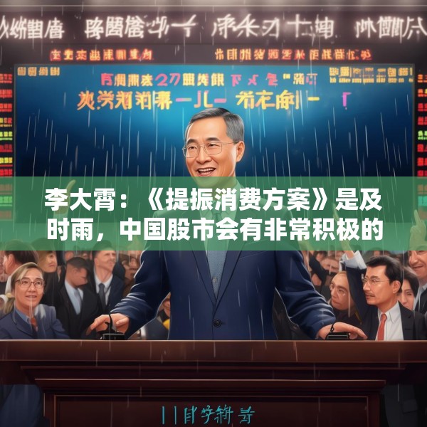 李大霄：《提振消费方案》是及时雨，中国股市会有非常积极的正面反应