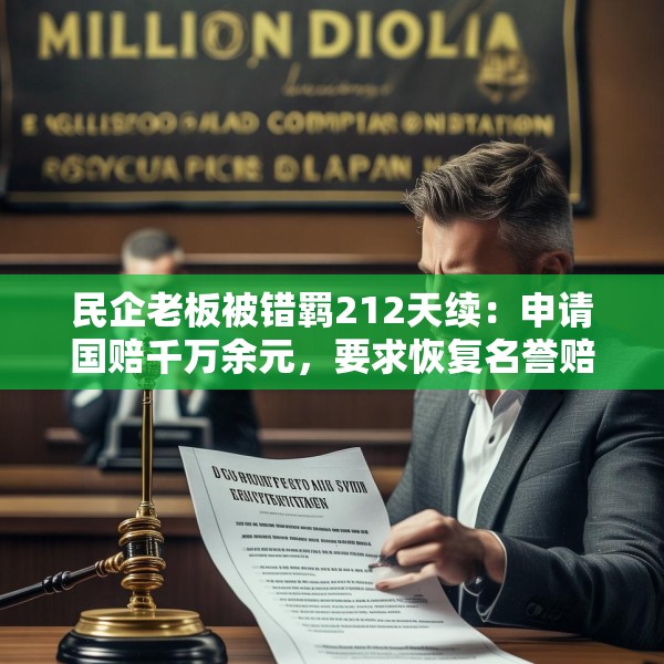 民企老板被错羁212天续：申请国赔千万余元，要求恢复名誉赔礼道歉