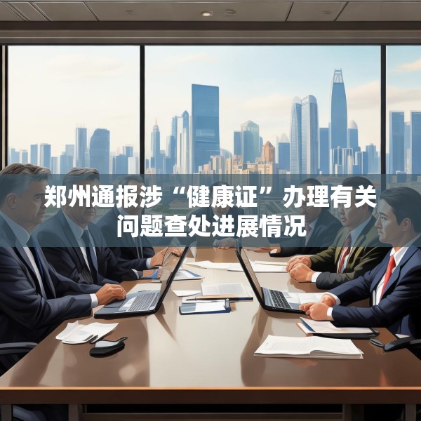 郑州通报涉“健康证”办理有关问题查处进展情况