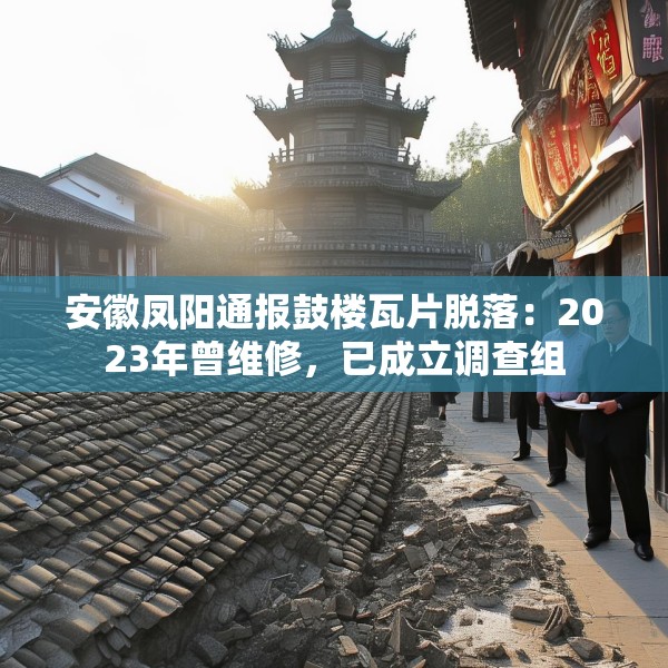 安徽凤阳通报鼓楼瓦片脱落：2023年曾维修，已成立调查组