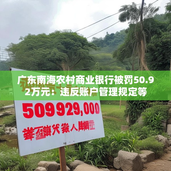 广东南海农村商业银行被罚50.92万元：违反账户管理规定等